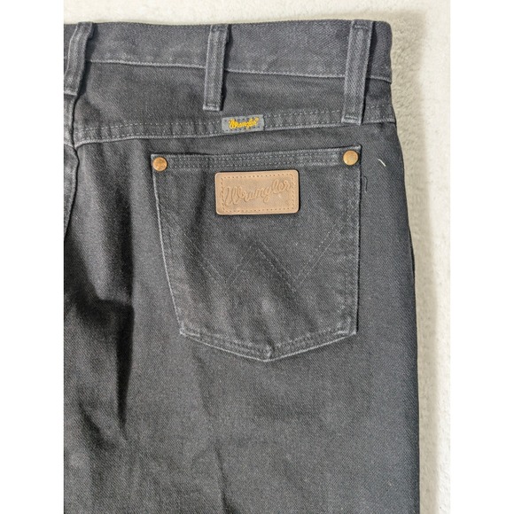 Wrangler Jeans Mens 36/34 Black Cowboy Cut Original Fit 13MWZWK Denim Pants - Picture 2 of 9